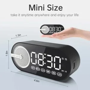 Digital Clock with Bluetooth Speaker