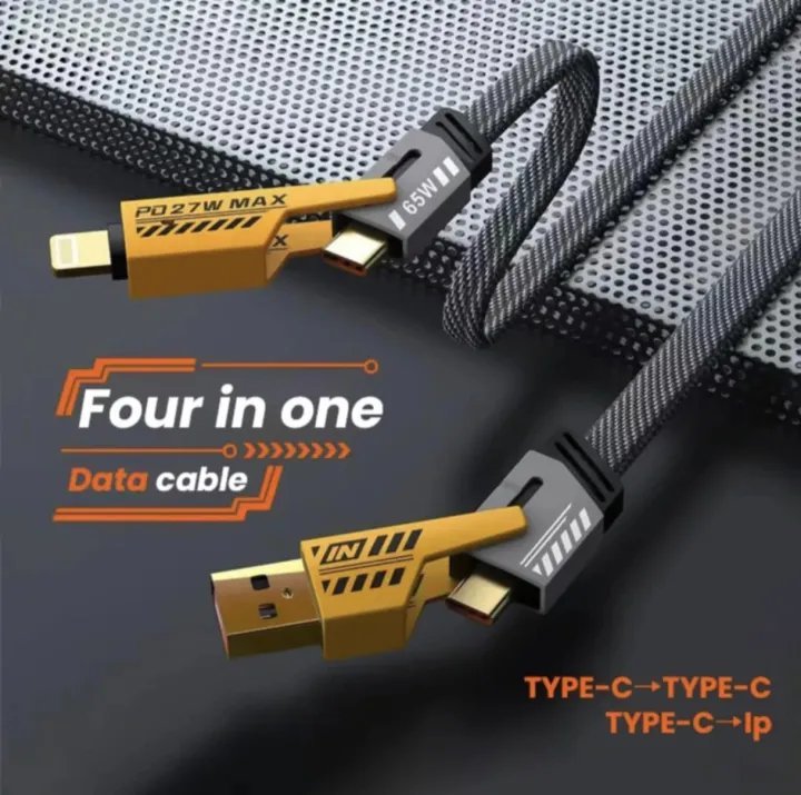 4 in 1 Fast Charging Cable 65w - Image 2
