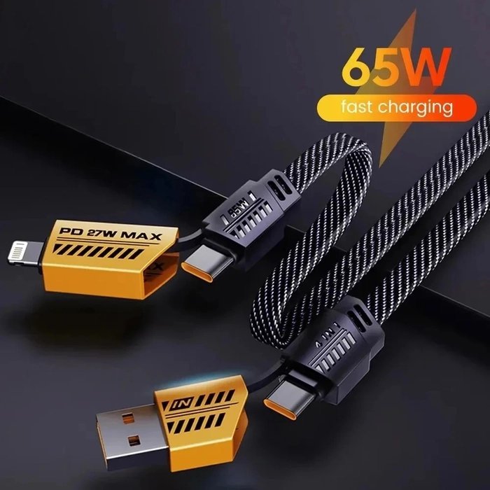 4 in 1 Fast Charging Cable 65w