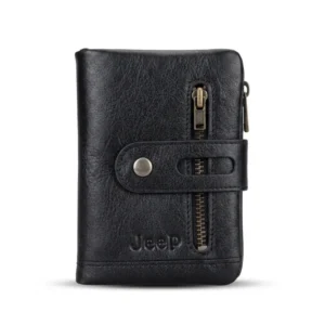 Multifunctional leather wallet (Black)