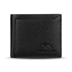 Soft leather wallet (Black)