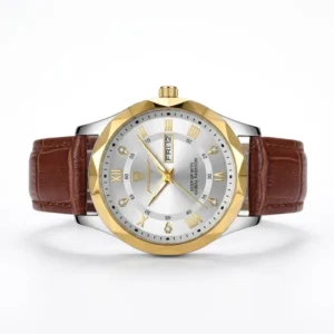 Premium watch with classic design (White)