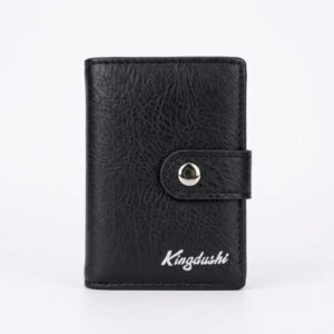 Pop-up artificial leather card holder